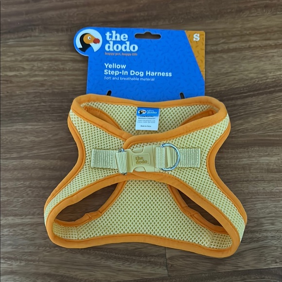 the dodo Other - The Dodo Mesh Yellow Step-In Dog Harness Size Small